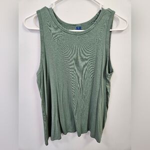 Old Navy Womens Luxe Tank Top Medium Green